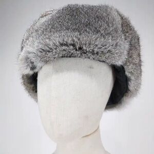 Elegant Gray Fur Hat